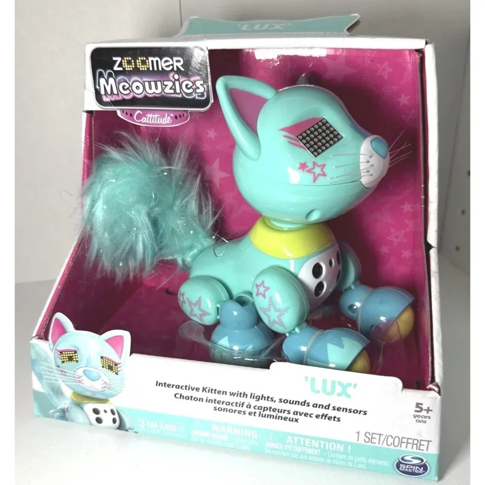 Spin Master Zoomer Meowzies Lux Interactive‎ Kitten Games NIB Secret Trick